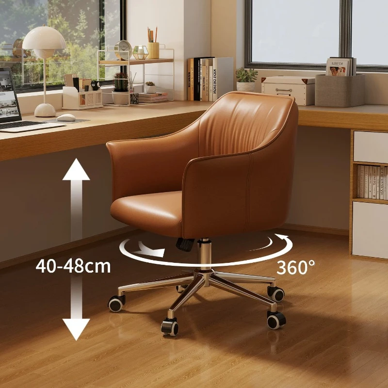 

Comfortable Lazy Office Chair Leather Rolling Swivel Bedroom Office Chair Salon Ergonomic Lounge Chaise De Bureaux Furniture