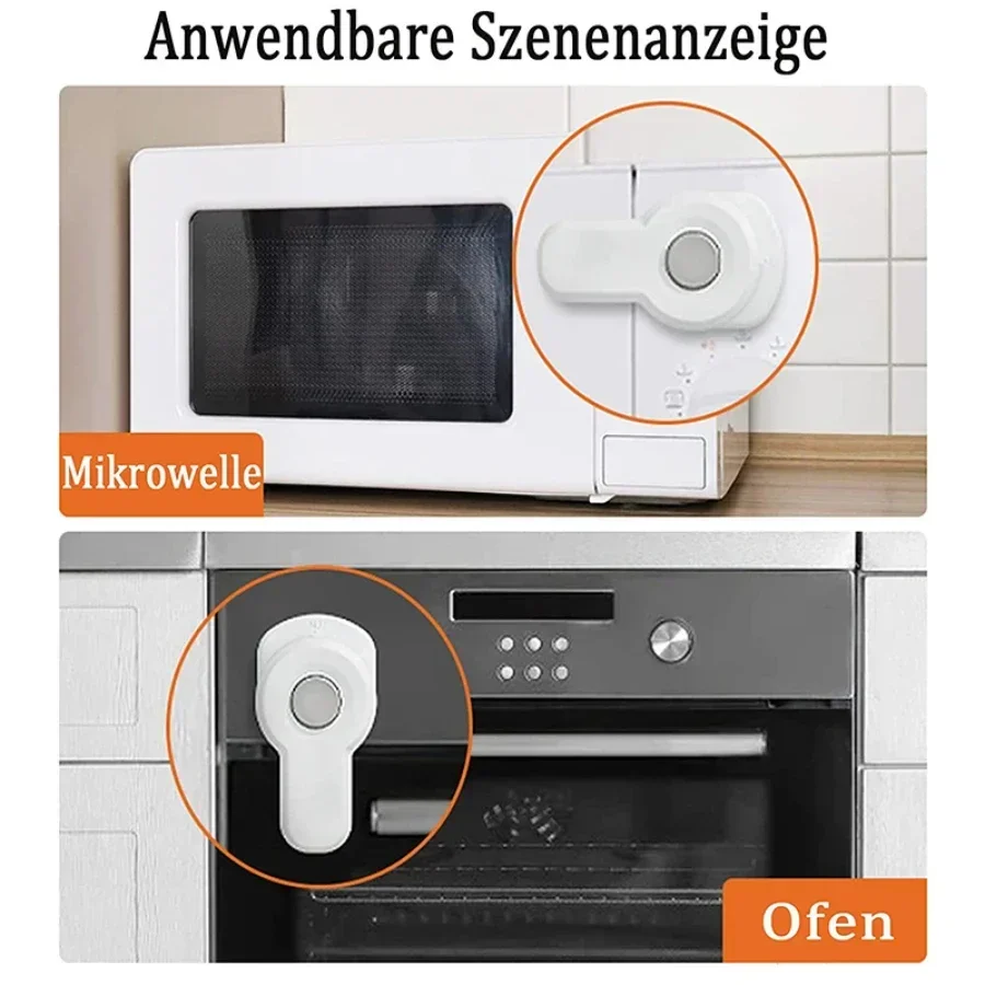 vvocci 1/3pcs Oven Door Microwave Anti-opening Baby Lock for Kitchen Child Safety LockHome Buckle Fixator Child Protection Locks