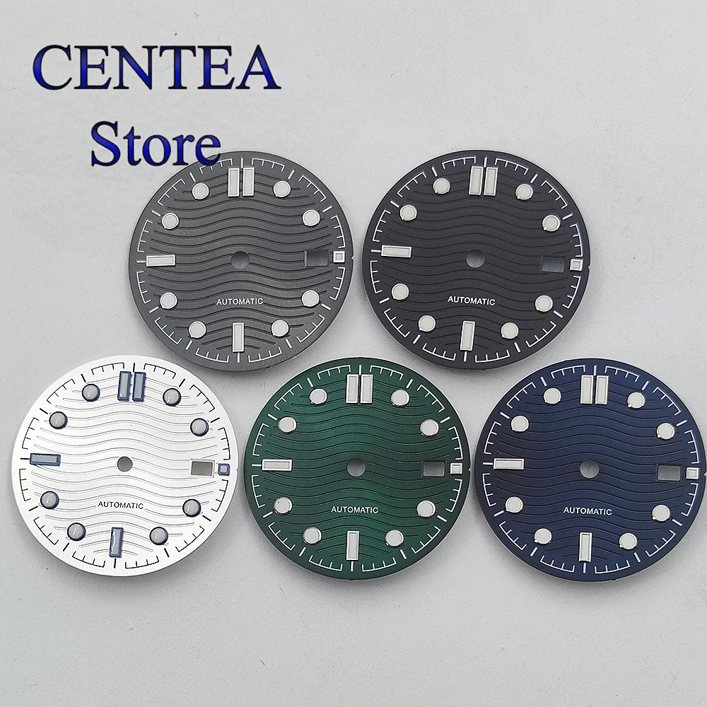 

RICHUS 31mm Silvery Black Green Gray Blue Watch Dial Luminous fit NH35 ETA2824 2836 Miyota8205 8215 DG2813 3804 movement