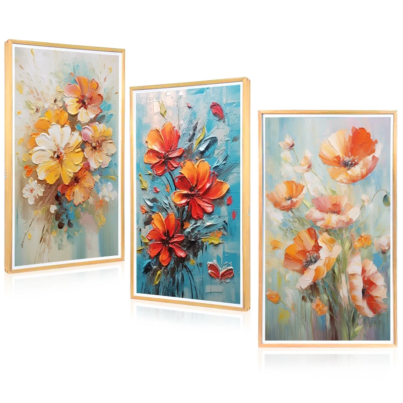 Wholesale 55/65 Inch Wall Mount Art Picture Frame Digital  Display with Wifi 4K IPS Screen