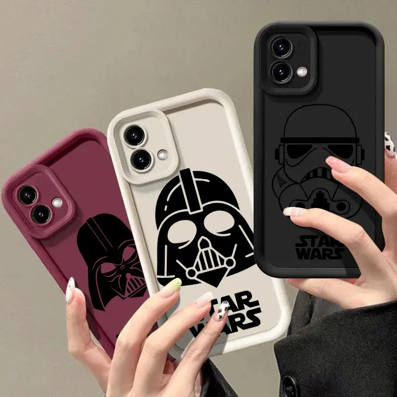 

S-Stars-Wars Helmet Phone Case for Motorola Moto Edge 70 60 Fusion 50 Pro 40 Neo G06 G56 G86 G85 G84 G75 G56 G53 G52 G30 Cover