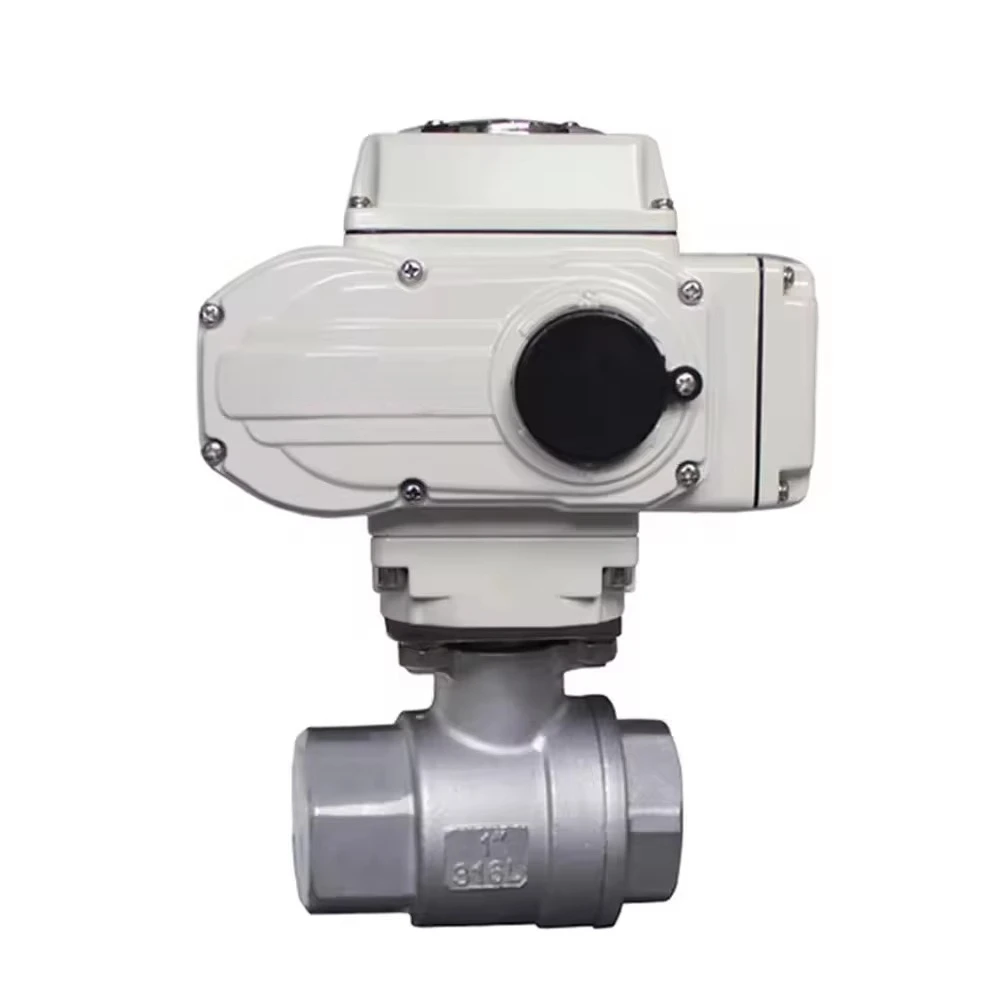 

Gas Electric Valve FNPT Threaded Bidirectional Electric Ball Valve Stainless Steel 304 Modulation Type 4-20mA Fast Delivery