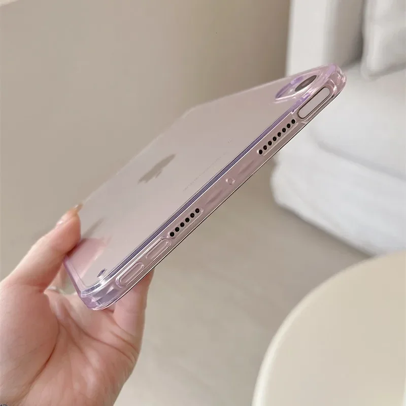 Clear Tablet Case For iPad Pro Air 3 4 5 6 7 8 9 10th Generation 10.9 11 12.9 13 inch Mini Transparent Shockproof Hard Cover