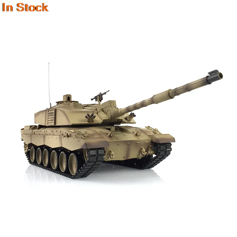 Heng Long 1/16 échelle 7.0 amélioré Challenger II RTR RC Tank 3908 pistes métalliques moteur de fumée unité BB boîte de vitesses en acier tendeur TH17737