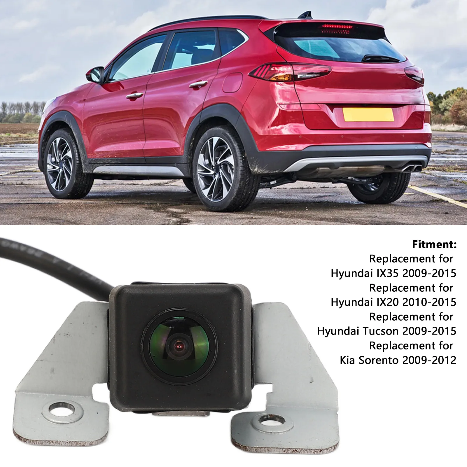 Park Assist Camera Rear View Camera Car Rear View Backup Parking Camera IP68 Proof 95790 2S012 Replacement for IX35 2009‑2015