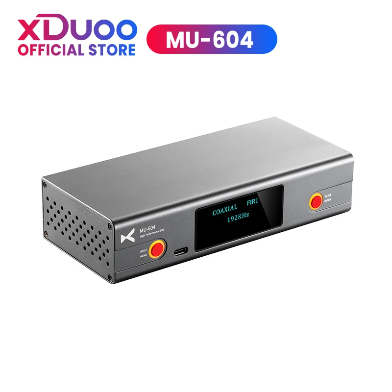 

XDUOO MU-604 Decoder 2*ES9018K2M DAC Chip Two USB Audio Mode MU604 High Performance DAC