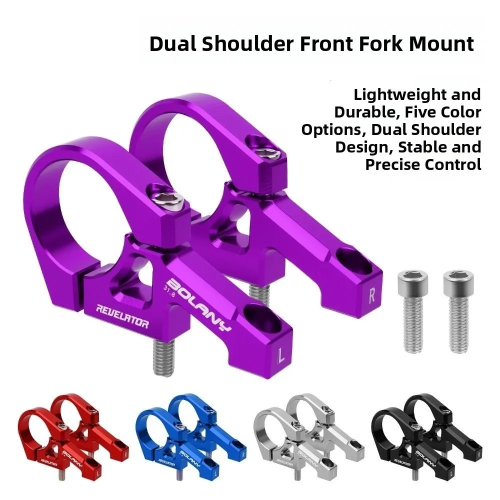 Luminum Alloy Bicycle Dual Crown Fork Steerer 31.8mm Precision Direct Mount Stem High Strength Adjustable