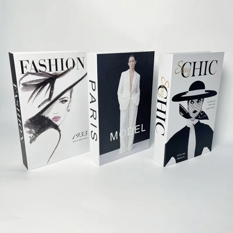 3Pcs Fake Books Ornament Decorative Fake Book for Home Bookshelf Decor Living Room Coffee Table Books Home Decor Desk Decoration
