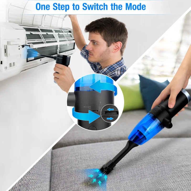 Cordless Air Duster Oplaadbare Computer Auto Blower Duster Compressed Toetsenbord Reiniger Elektrische Cordless Air Duster