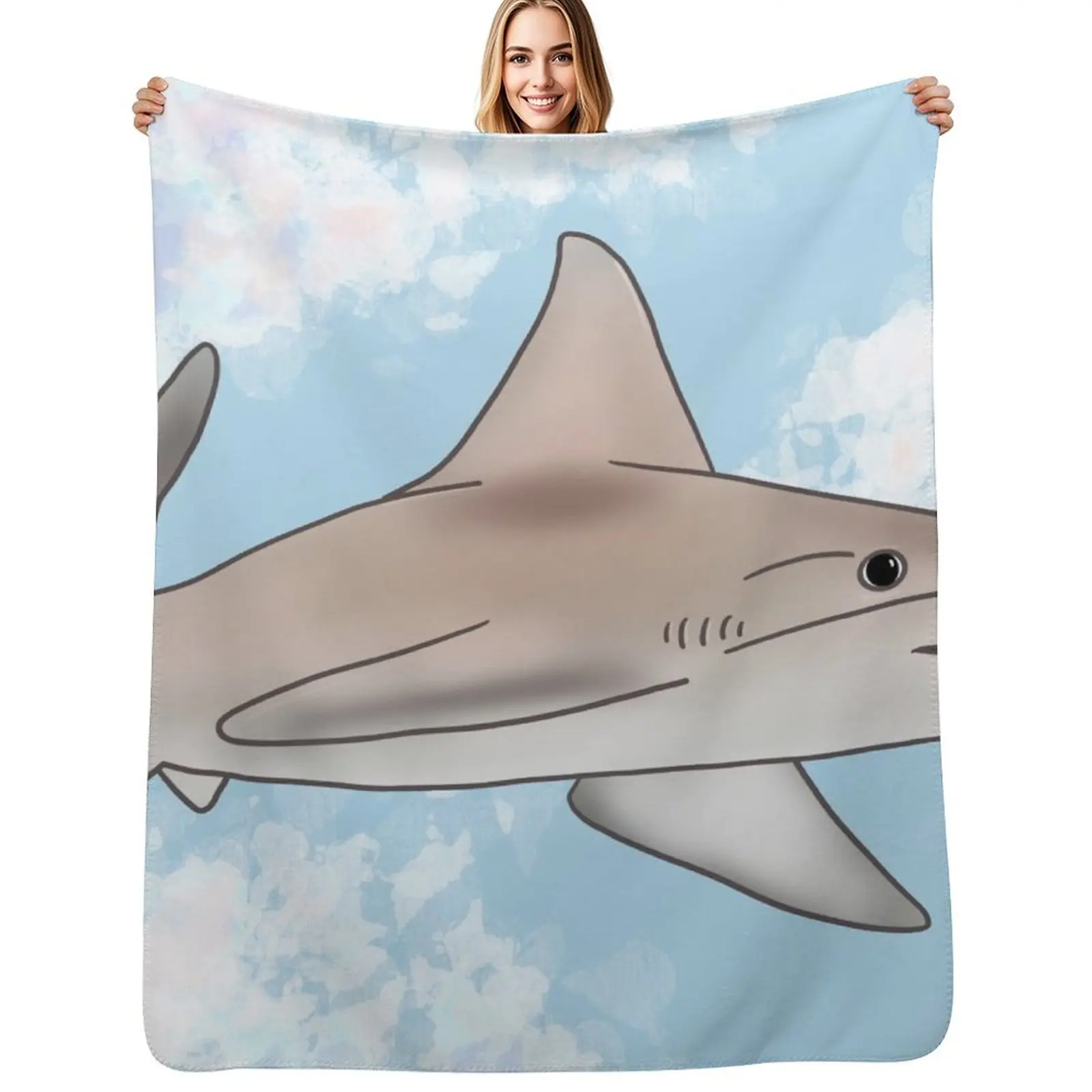 

Sandbar Shark - True tint Throw Blanket Luxury Thicken for sofa Blankets For Baby Beach Blankets