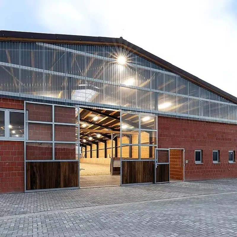 Customization Prefabricated Steel Structure Horse Stable Barn Workshop Warehouse Durable Metal Building for Farm and Ranch Use