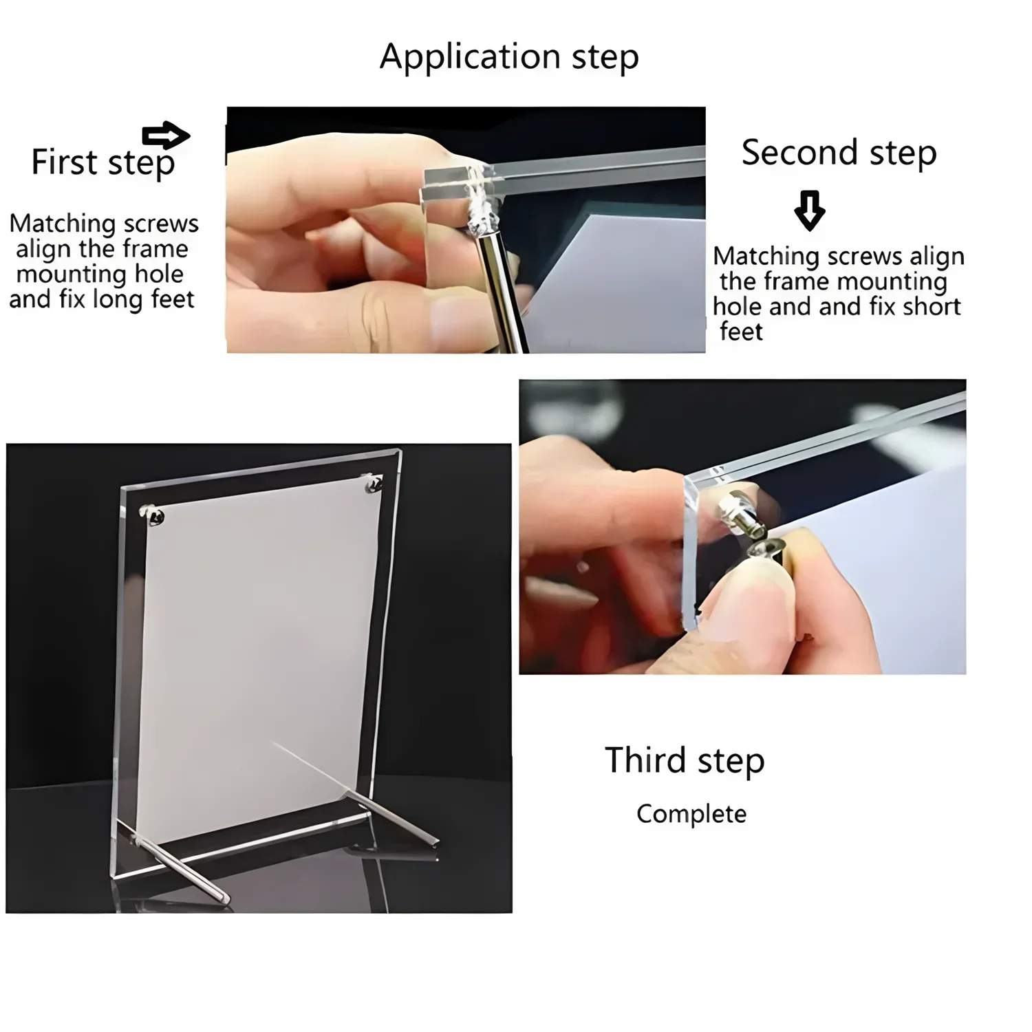1pcs,Transparent Photo Frame Acrylic Photocard Holder Picture Frame Kpop Album Poster Tag Display Stand Desktop Ornament - view 6