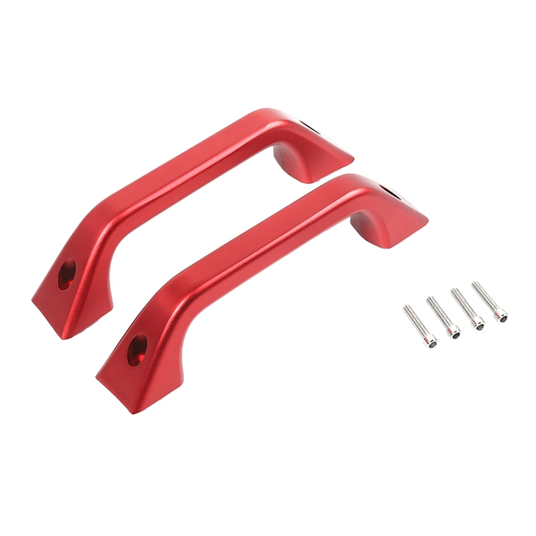 

Car Door Rear Armrest Grab Handle Cover Trim Accessories for Ford F150 2015-2020 Aluminum (Red)