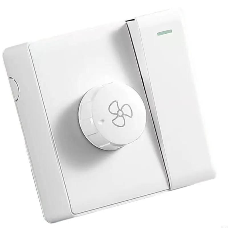H37B 86 Tipo herramienta ajuste del ventilador con interruptores individuales Controlador velocidad sin pasos Blanco