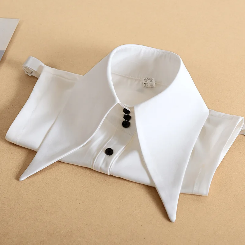

Women's Korean Style Large Lapel Faux Collar Autumn Winter New Sweater Shirt Neck Decoration