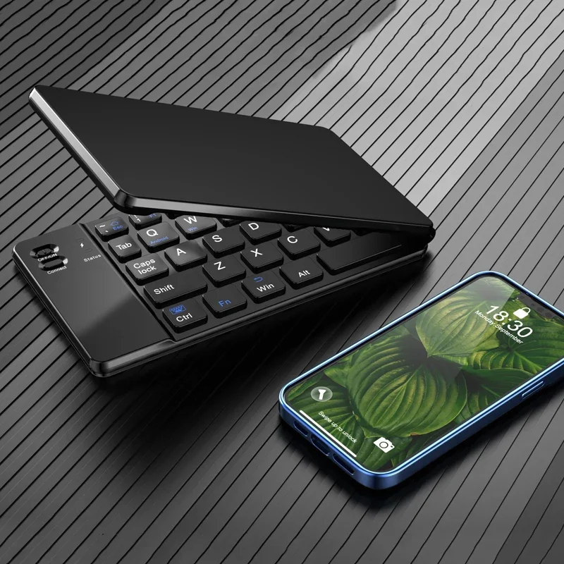 Dormin Folding Bluetooth Keyboard Wireless Silent Ipad Mobile Phone Tablet Universal Notebook Compact Portable and Comfortable image 3