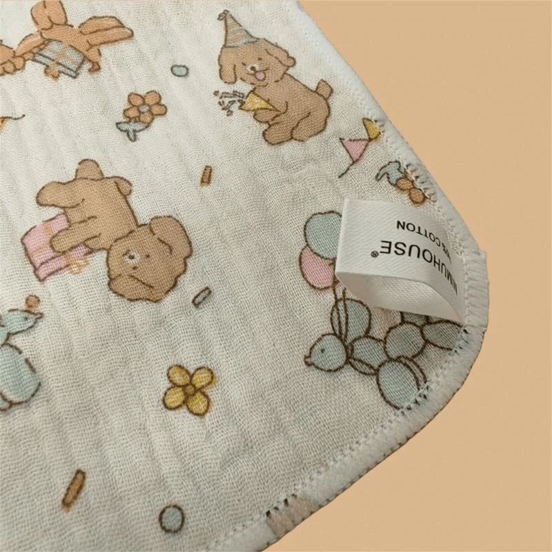 

Multifunctional Handkerchief Soft & Breathable Square Towel Baby Nursing Bib