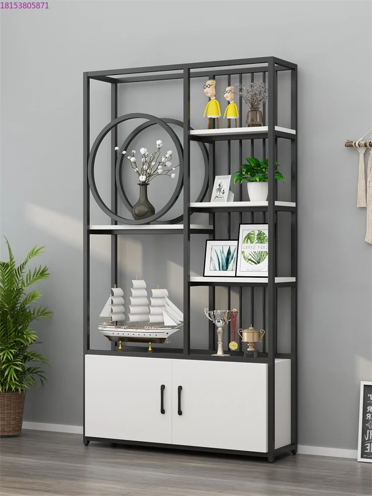

Household bookcase integrated against the wall multi-layer goods living room display cosmetics display rack