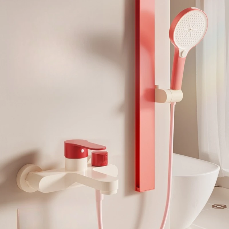 All-copper dopamine small apartment shower shower set simple split type no top spray household bathroom without top spray