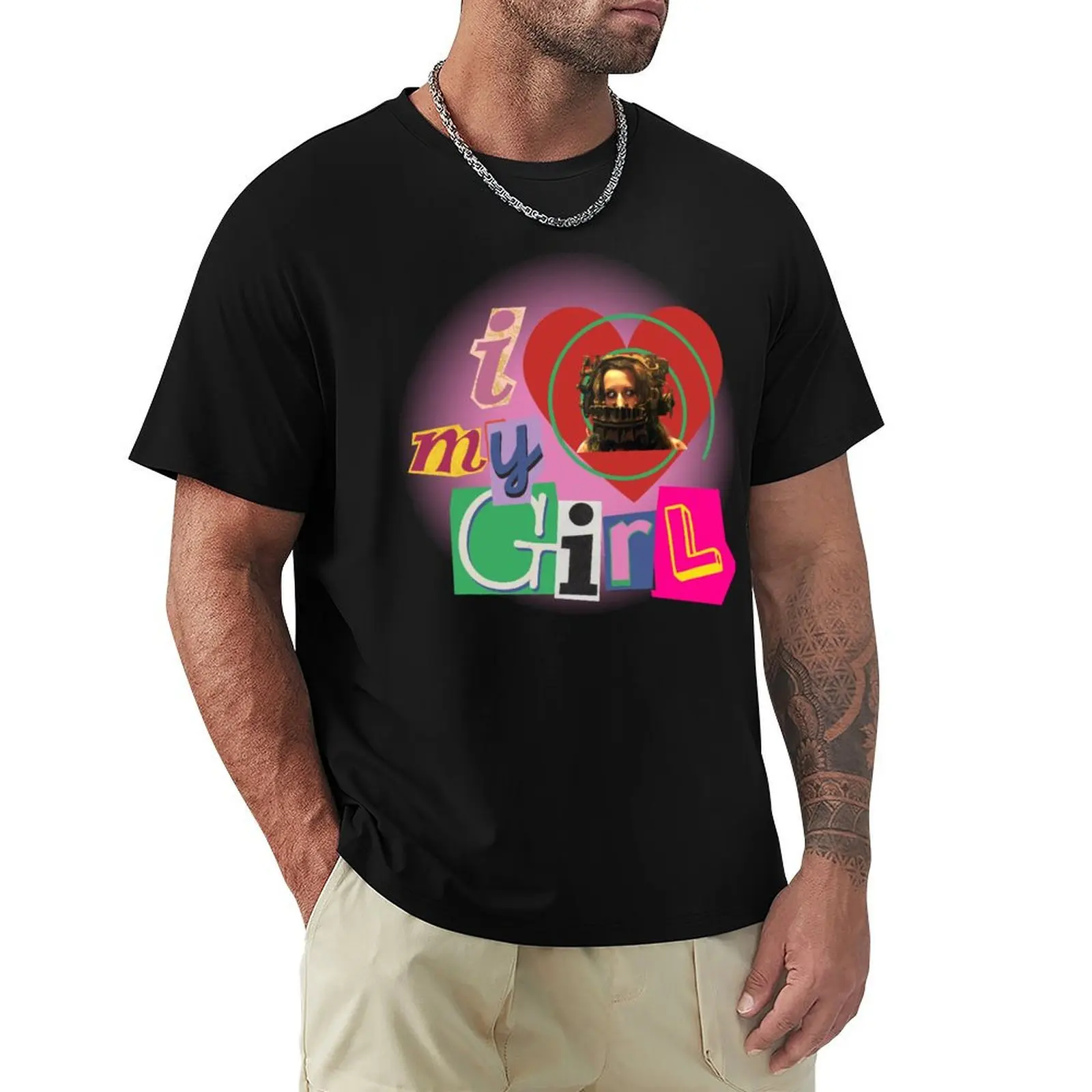 I LOVE AMANDA SAW DESIGN T-Shirt t shirts for man slim fit T-Shirt