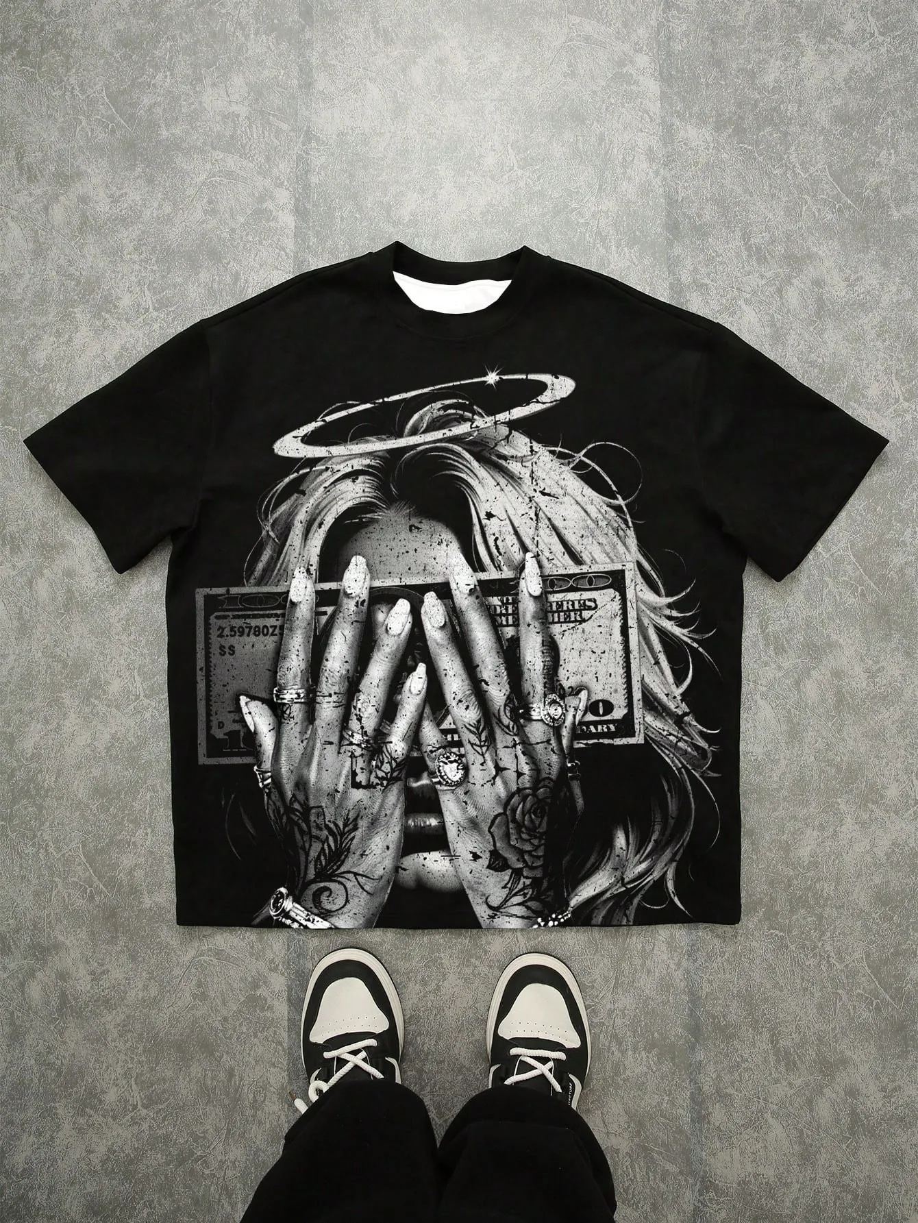 The 2026 summer new men's T-shirt features a casual fashionable comfortable soft and breathable 3D pattern print