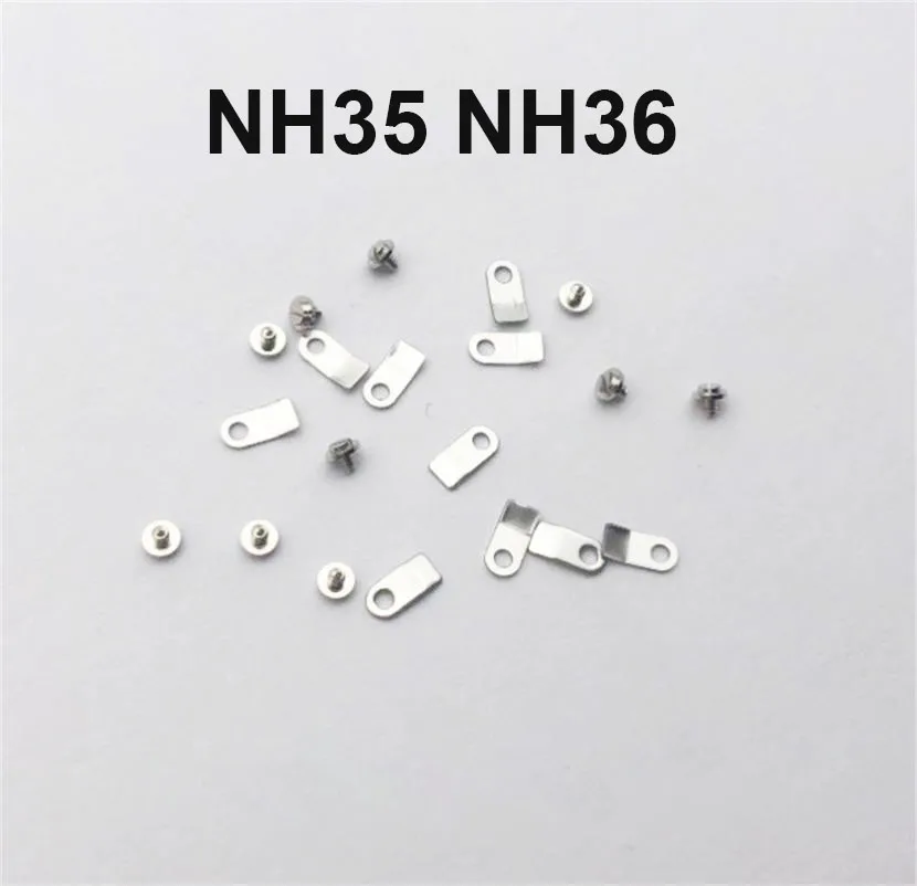 10 Sets Fixed Screw Locking Plate Suitable For NH35 and NH36 Movements Fixed Screws Locking Plates Watch Accessories