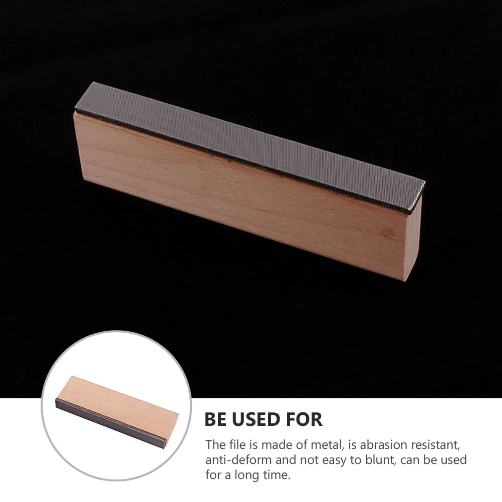 

Dual Edge Fret Leveling Luthier Chamfer Sanding Tool Wood Handle Metal Smooth Surface Guitar Accessories Fret End Polishing Tool