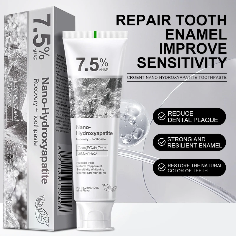 7.5% Hydroxyapatite Probiotic Whitening Toothpaste Enamel Oral Cavity Repair Breath Freshening Teeth Whitener Toothpaste 120g