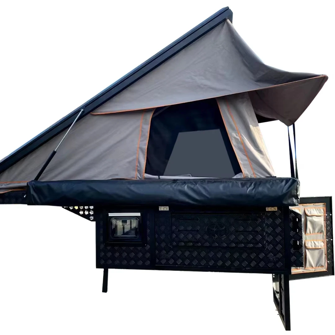 

Aluminum 4x4 Truck Hard Topper With Roof Top Tent For Hilux Pop Up Canopy Tent