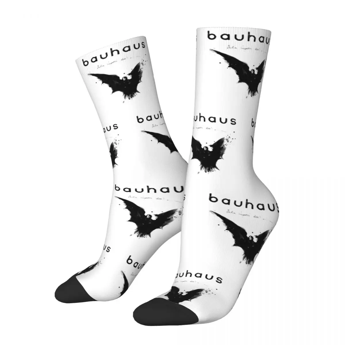 

The Black Bat Bauhaus Socks Men's Women's Funny Happy Socks Harajuku Spring Summer Autumn Winter Middle Tube Socks Gift