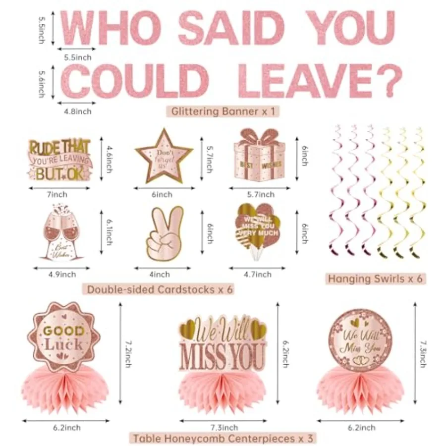 زينة الحفلات التي قالها أنك لافتة حظًا سعيداً، سوف نفتقدك وداعًا، وداعاً #2