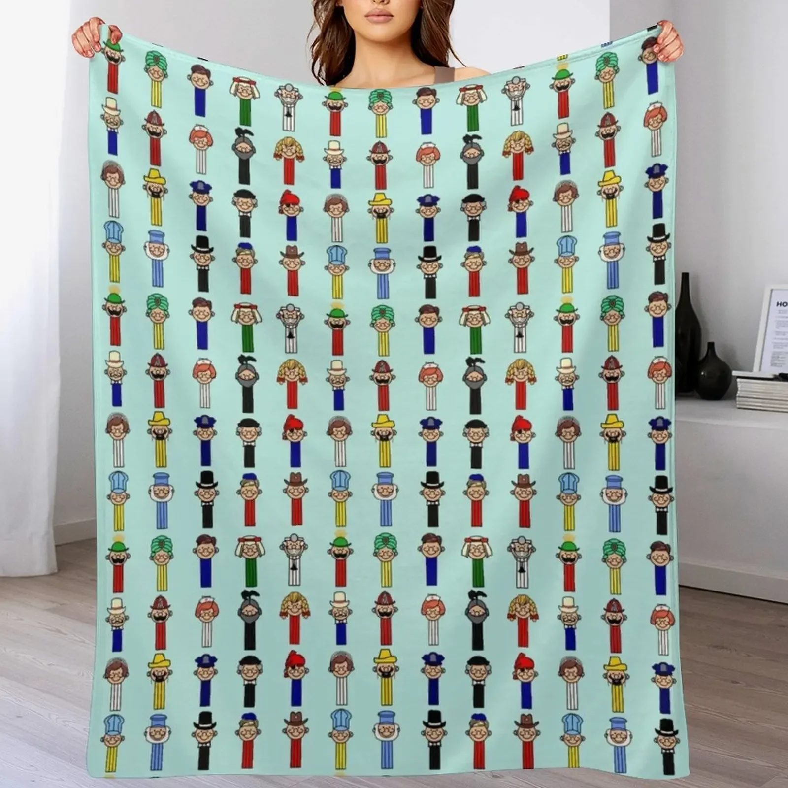 

Pal Pattern Throw Blanket Stylish Couch Blanket for Home Living Room