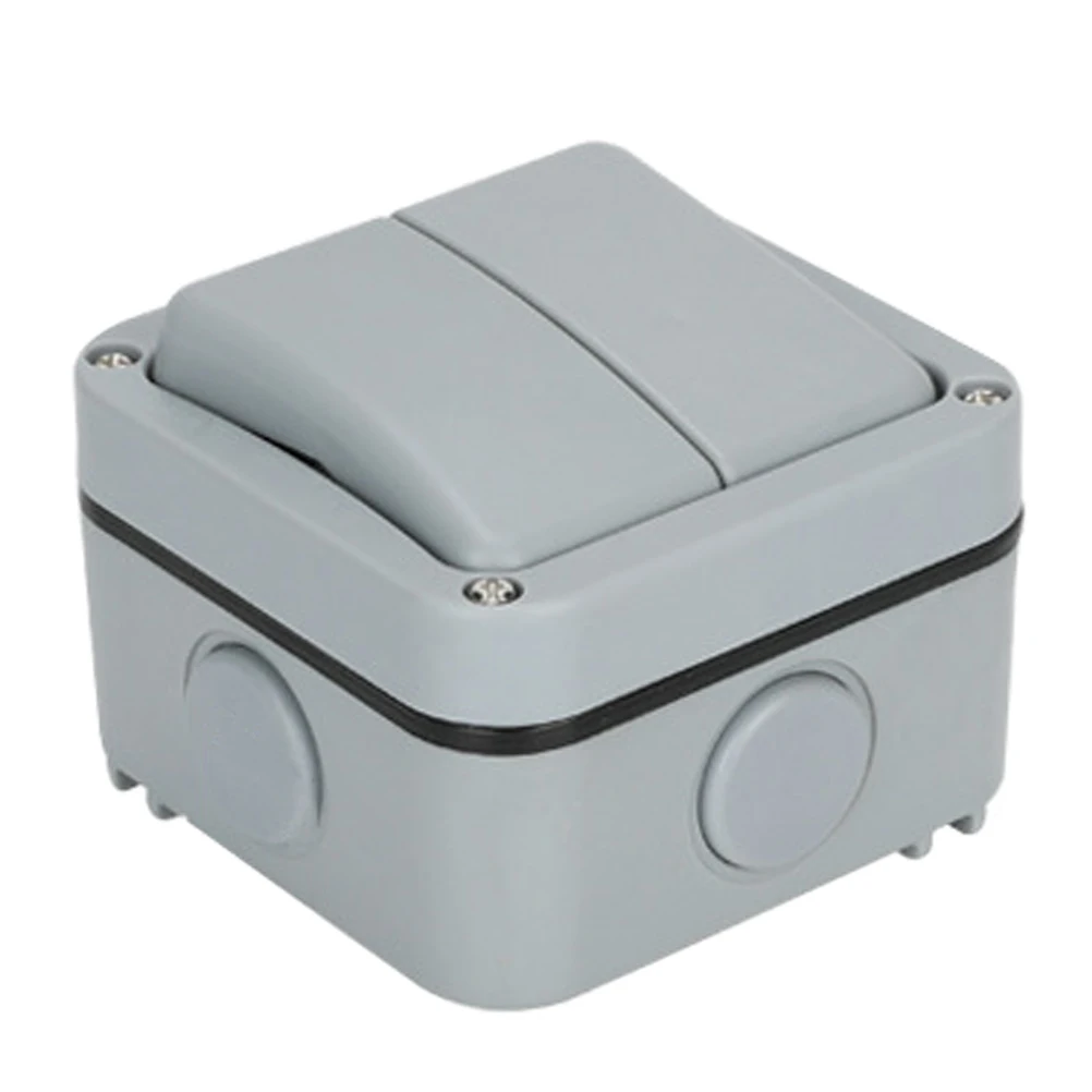 

Outdoor Waterproof Wall Switch 20A EU IP65 Parks Pools Rainproof Splash Proof Bathroom Garden Electrical Plastic ABS