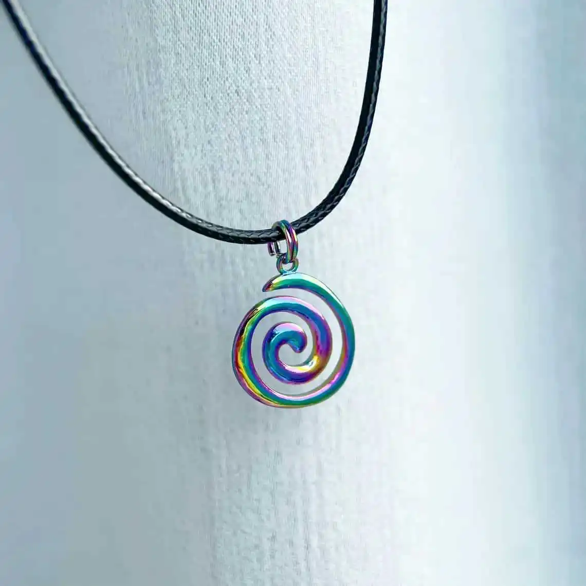 Vintage vortex necklace,Bohemian jewelry,simple,Y2k accessories,mysterious,symbol,rope chain,vortex Charm,Choker For Women Man