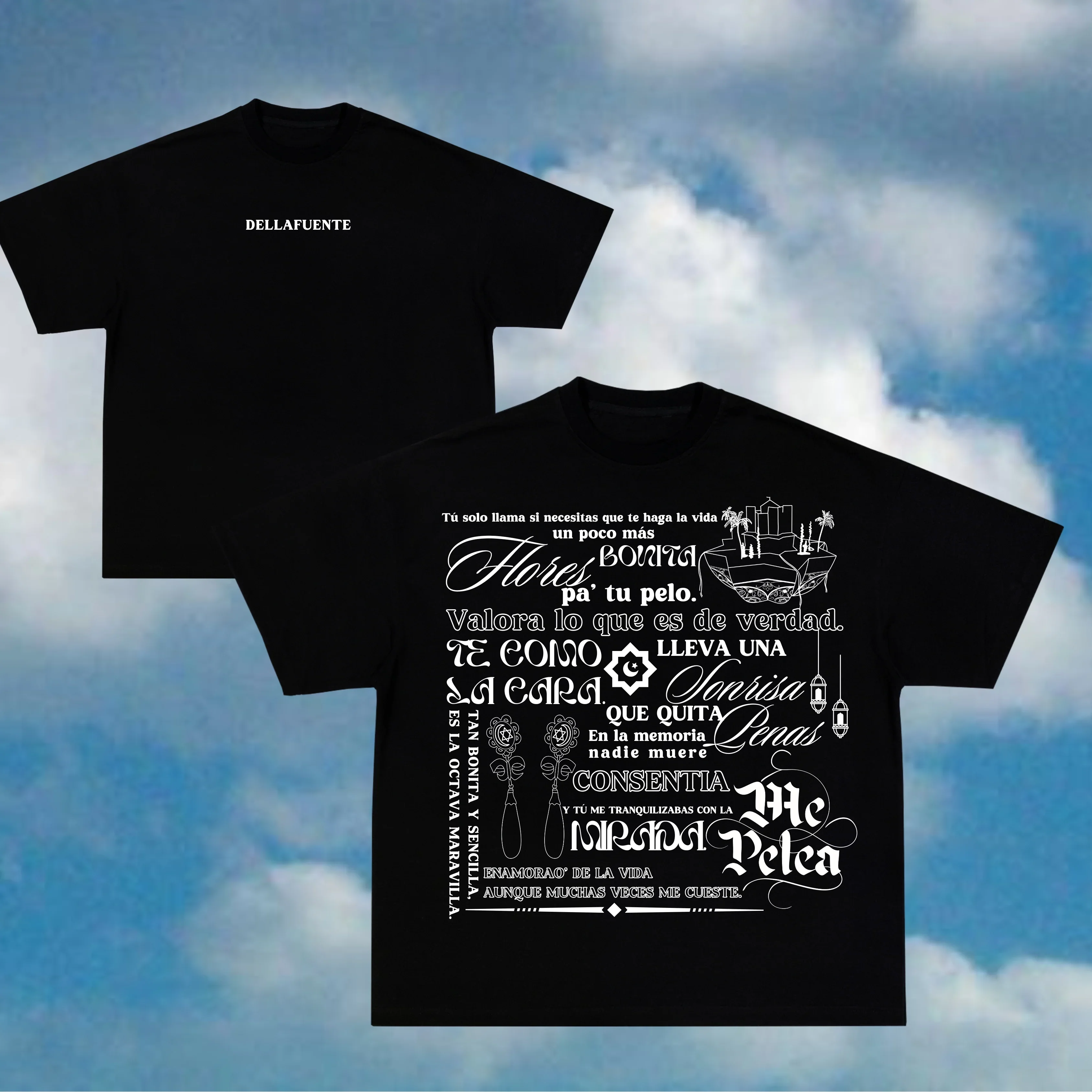 Summer Short Sleeve Men's and Women's T-short Dellafuente Pa Las Penas T-ShirtCotton Unisex Streetwear