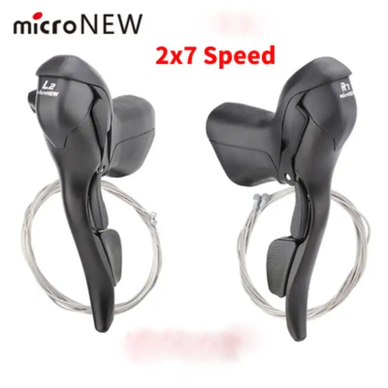 MicroNEW SB-R572 2X7S/3X7S 8/ 9/10/11S Shifters Double Chain Derailleur STI Shift Lever Road Bike Bicycle Derailleur Compatible