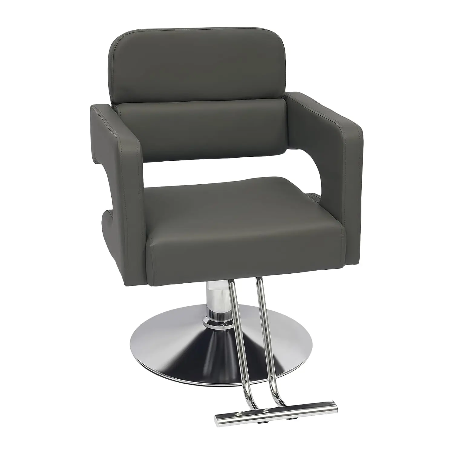 Hydraulic Swivel Salon Barber Chair PVC Pump Styling Seat for Hair Salon, Customized