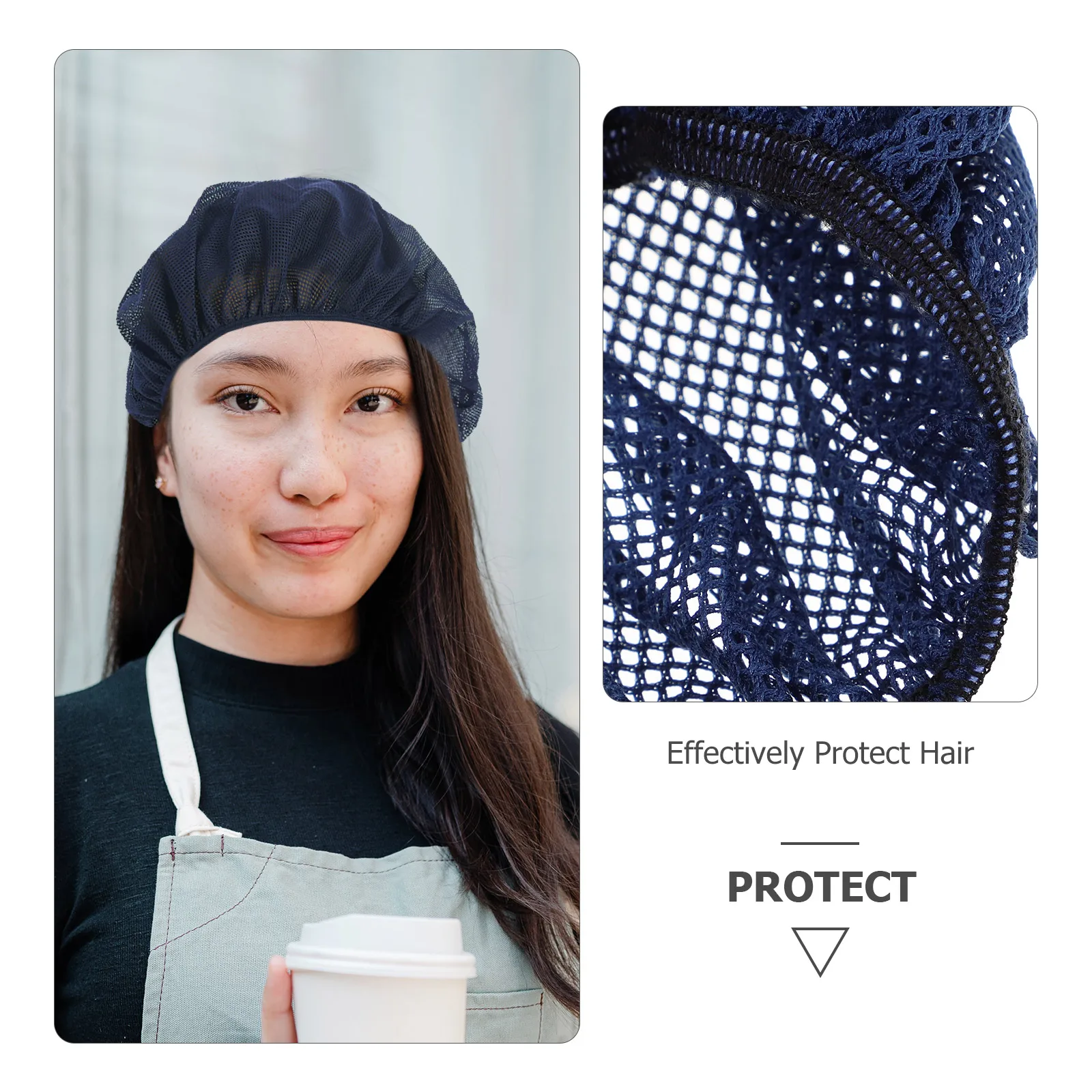 Chef Work Mesh Hat Disposable Hairnet Caps Hats for Women Costume Cook Chefs Cooking