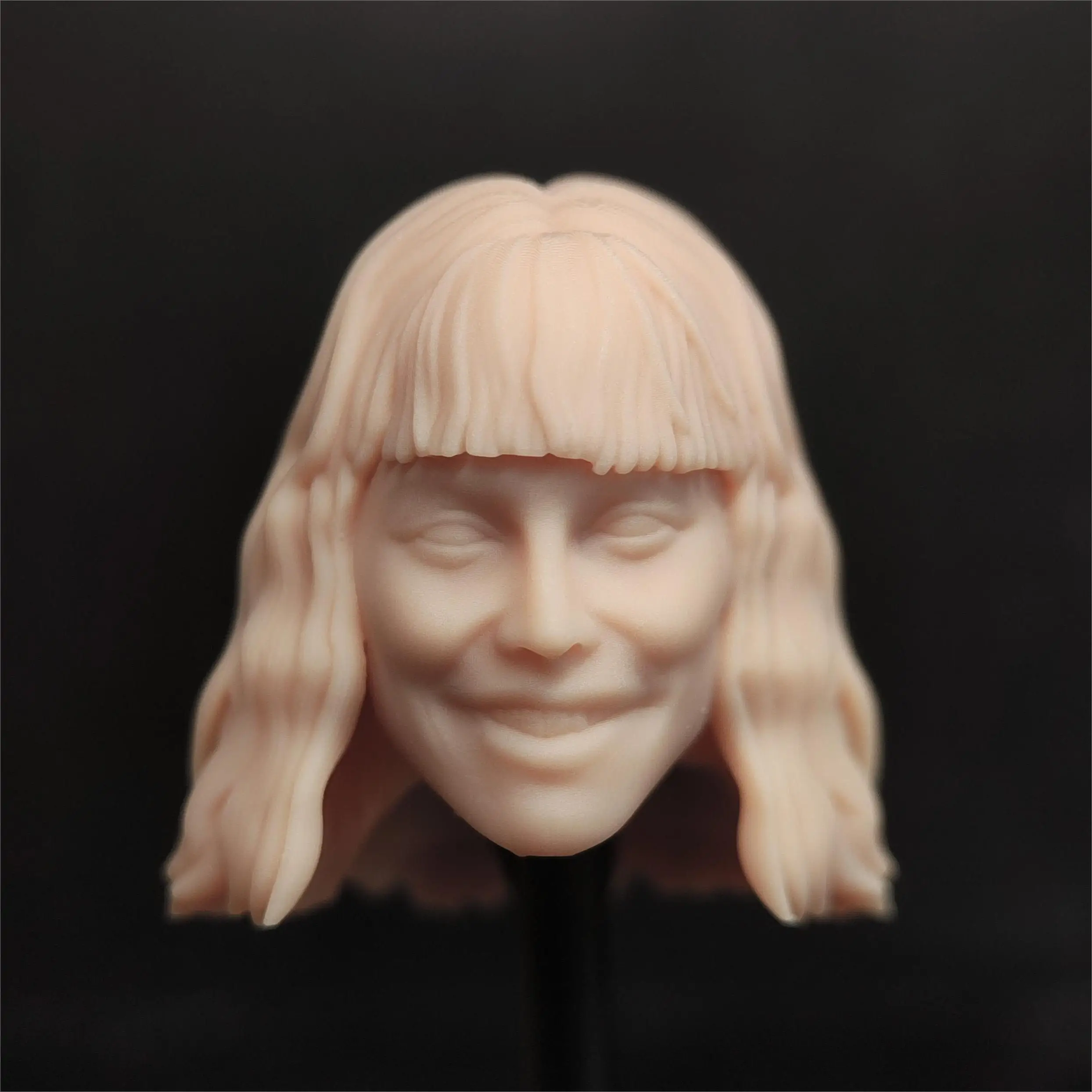 HL1987 DIY Customized 1/18 1/12 1/10 Scale Unpainted Head Sculpt for 3.75