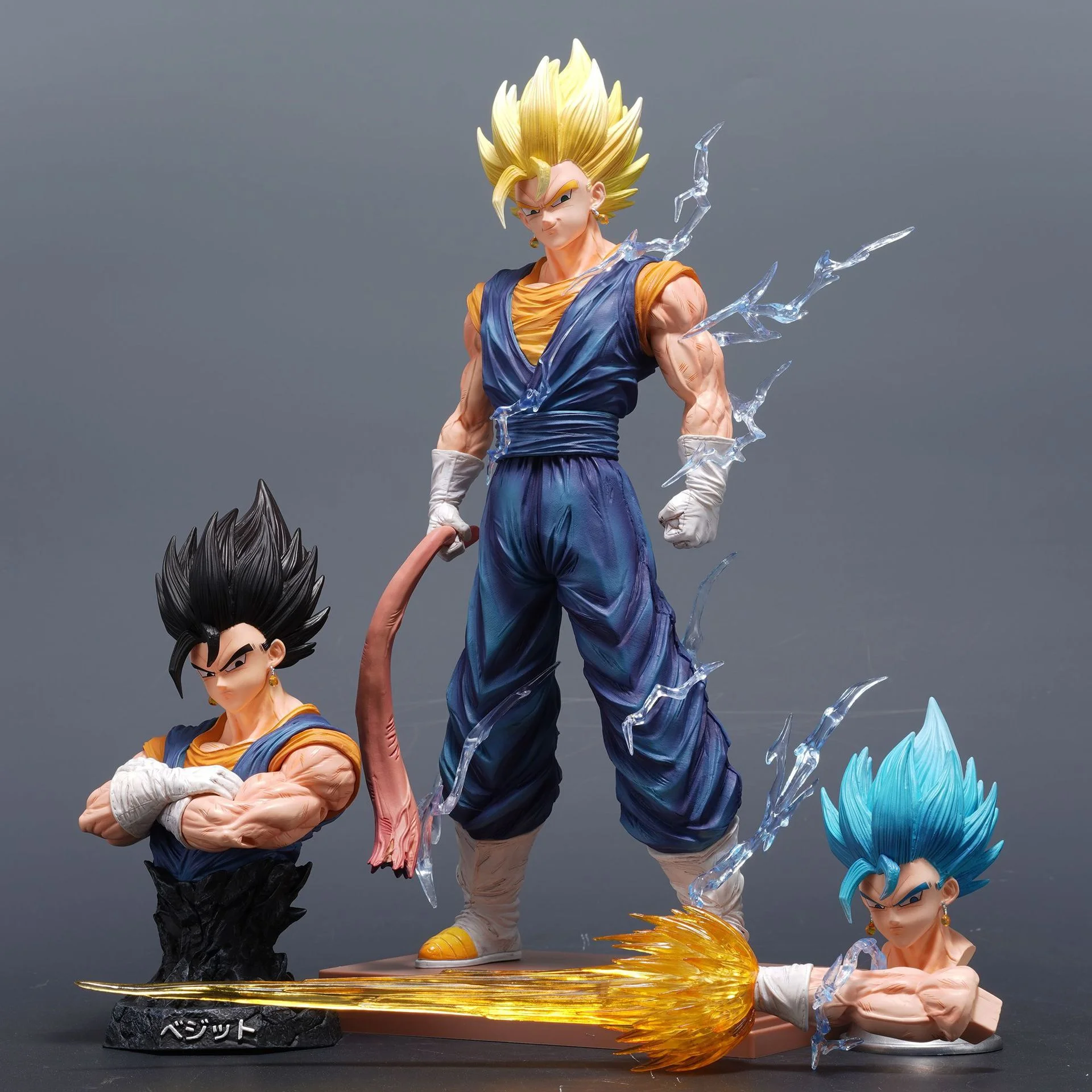 

Аниме-фигурка Dragon Ball Super Saiyan 3, Vegeta, может заменить фигурку верхней части тела, креативное украшение для стола, модель игрушки в подарок