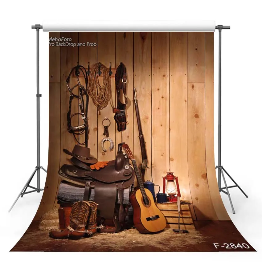 

Mehofond Vinyl Photography Backdrop Rural Guitar Wood Board Newborn Portrait Birthday Photography Background for Photo Studio