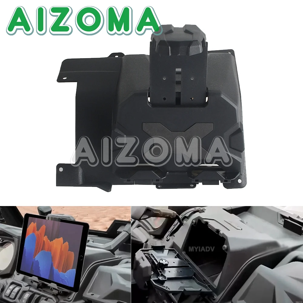 

Storage Box Organizer Tray Phone Tablet GPS Holder Mount Accessories For Can-Am Defender Defender HD5 HD8 HD10 Max HD10 HD8
