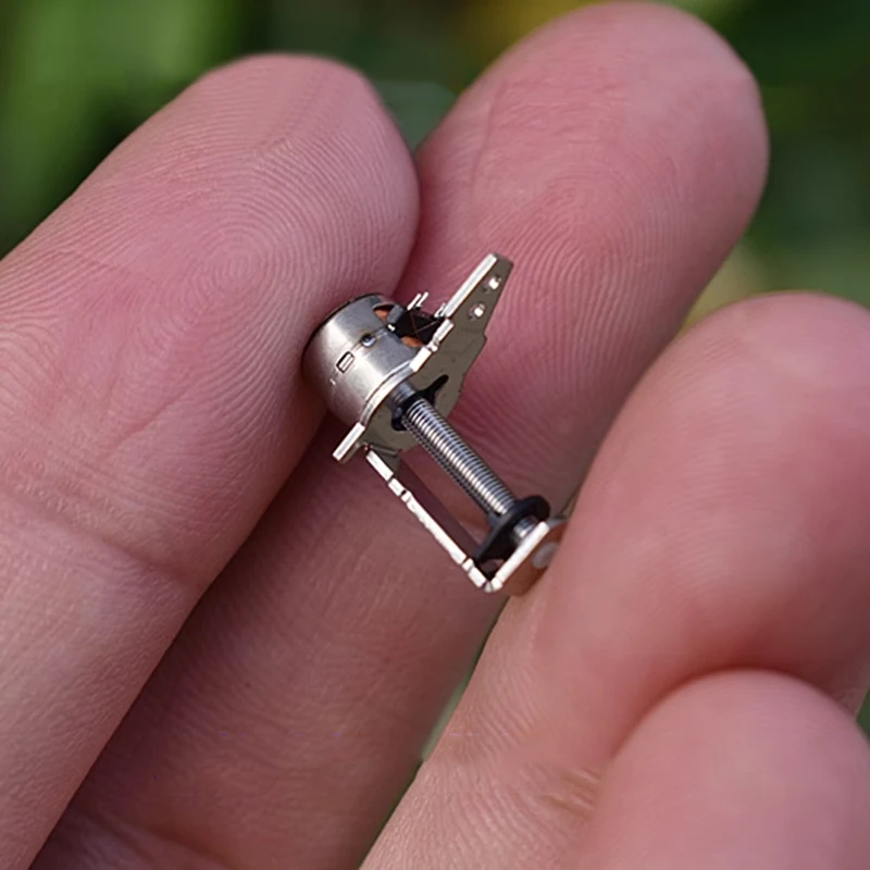 Nidec Mini Tiny 6mm Stepper Motor Micro 2-Phase 4-Wire Step Stepping Motor Linear Lead Screw Shaft Moving Block Nut DIY Camera