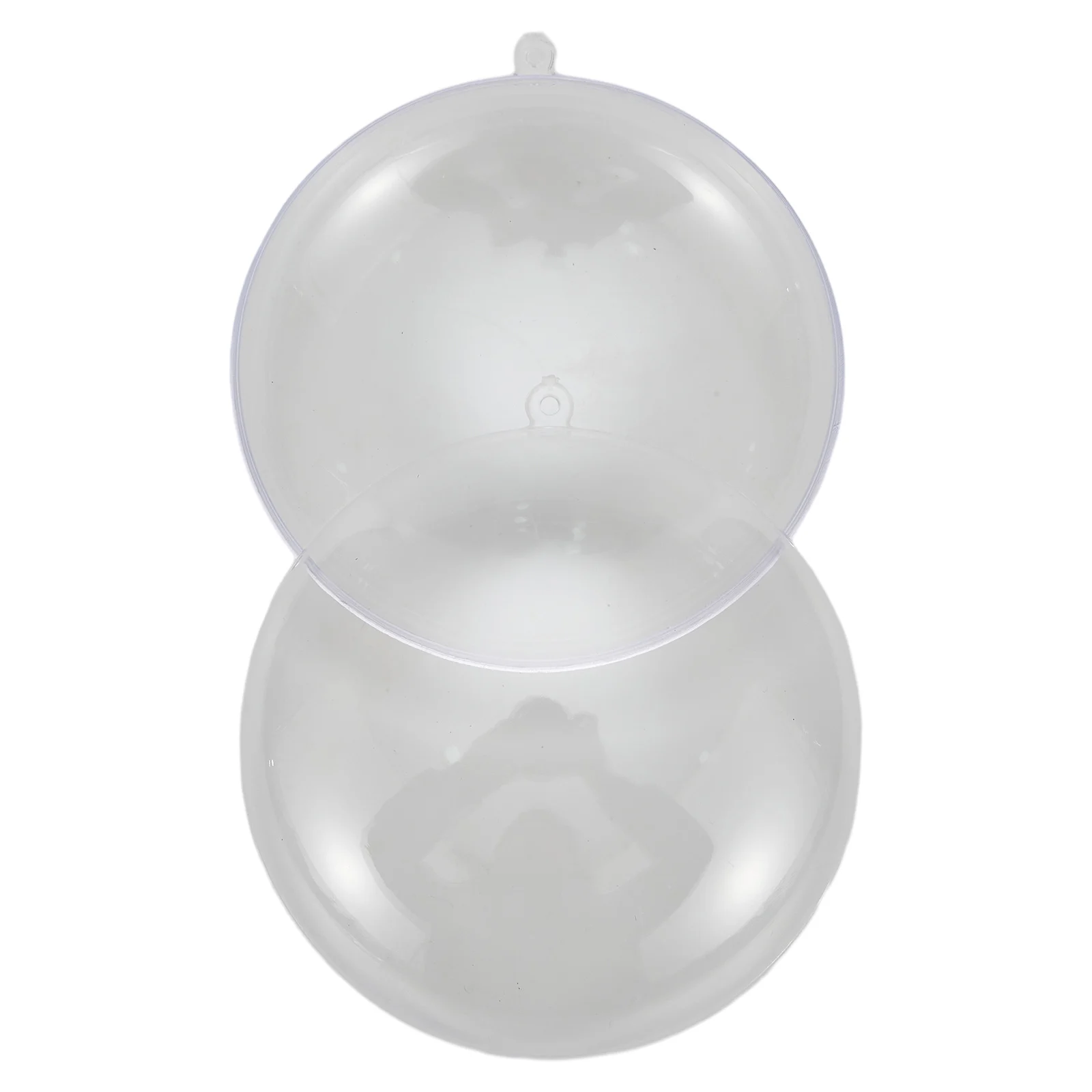 10pcs Plastic Clear Flat Ball Home Decor Wedding Candy Christmas Gifts Box 7-11cm DIY Ornament Garden Bauble Jewelry Gifts