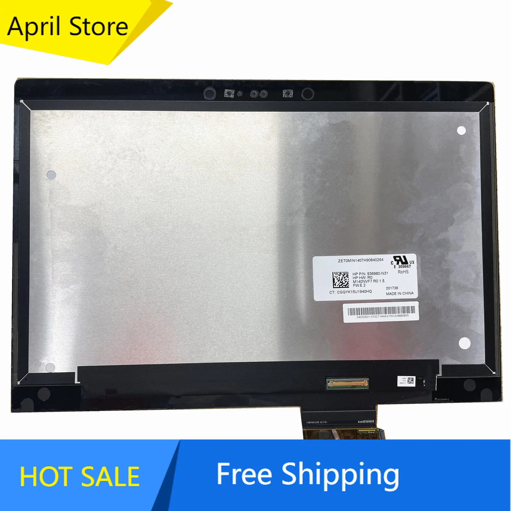 

M140NVF7 R0 for HP EliteBook 1040 G4 14.0'' Laptop LCD Touch Screen Assembly P/N:936980-N31 No-Frame