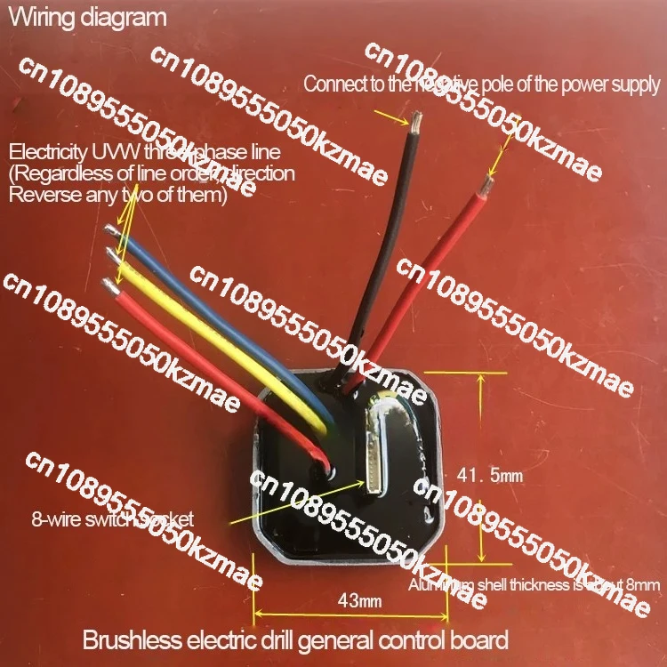 

Бесщеточная маленькая плата управления электрической дрелью 18 В | Универсальная схема драйвера No-Hall для отверток