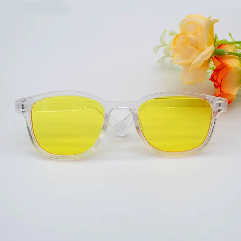 แว่นตาแฟชั่นทรงกลมขนาด 9.5 ซม. สำหรับตุ๊กตาขนาด 15 ซม./20 ซม./ตุ๊กตาผ้าฝ้าย/ตุ๊กตา BJD ขนาด 1/3 1/4