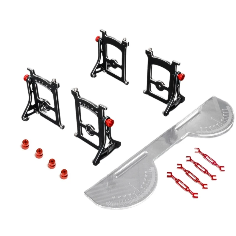 Metal Set Up System for Car Steering Track Rod Measuring Tool Adjustable Ruler for 1:10 Remote Control Toy Maintenance