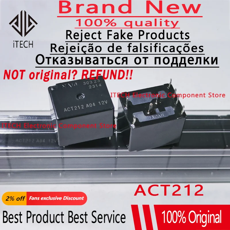 5-10pcs/lot  ACT512 ACT212 ACT112 New Original Automotive Relay DIP ACT-512 ACT-212 ACT-112