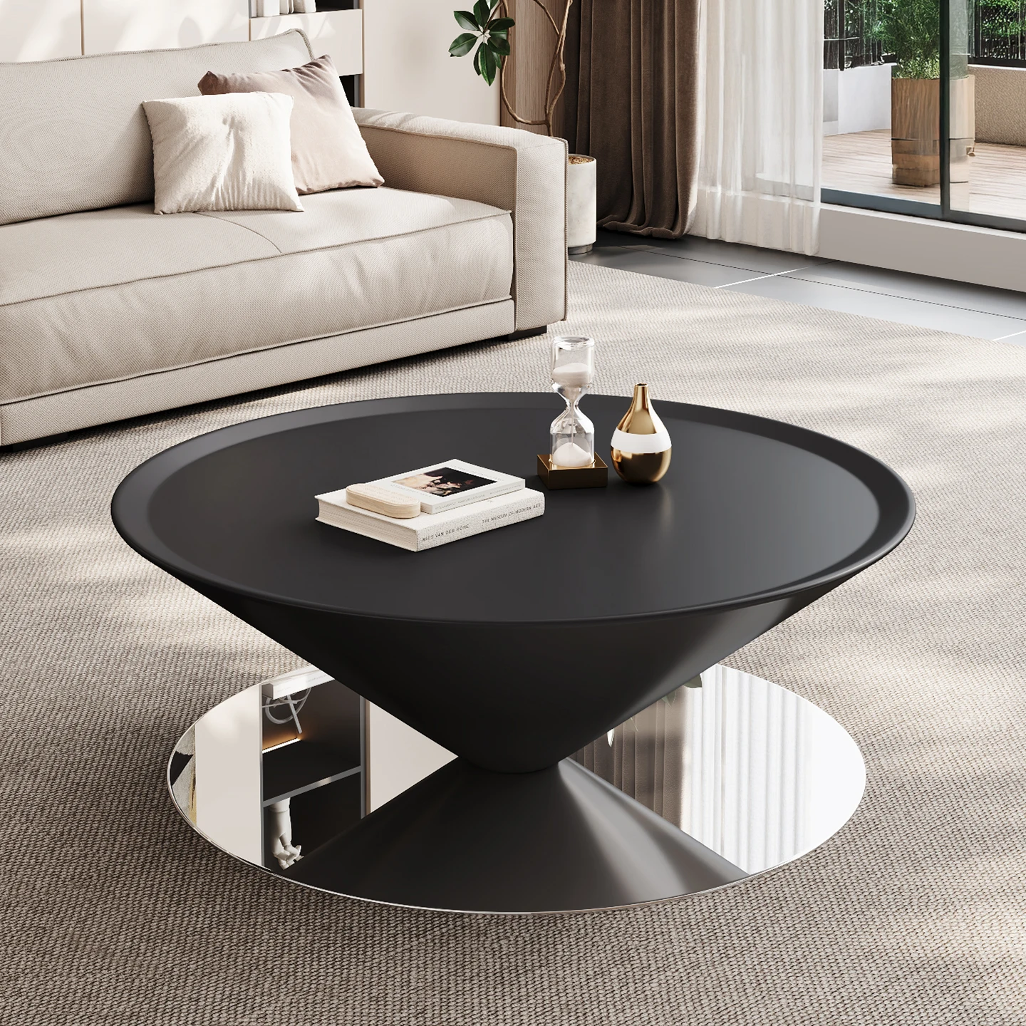 

creative light luxury coffee table modern high-end simple flying saucer coffee table living room home couch tisch furniture